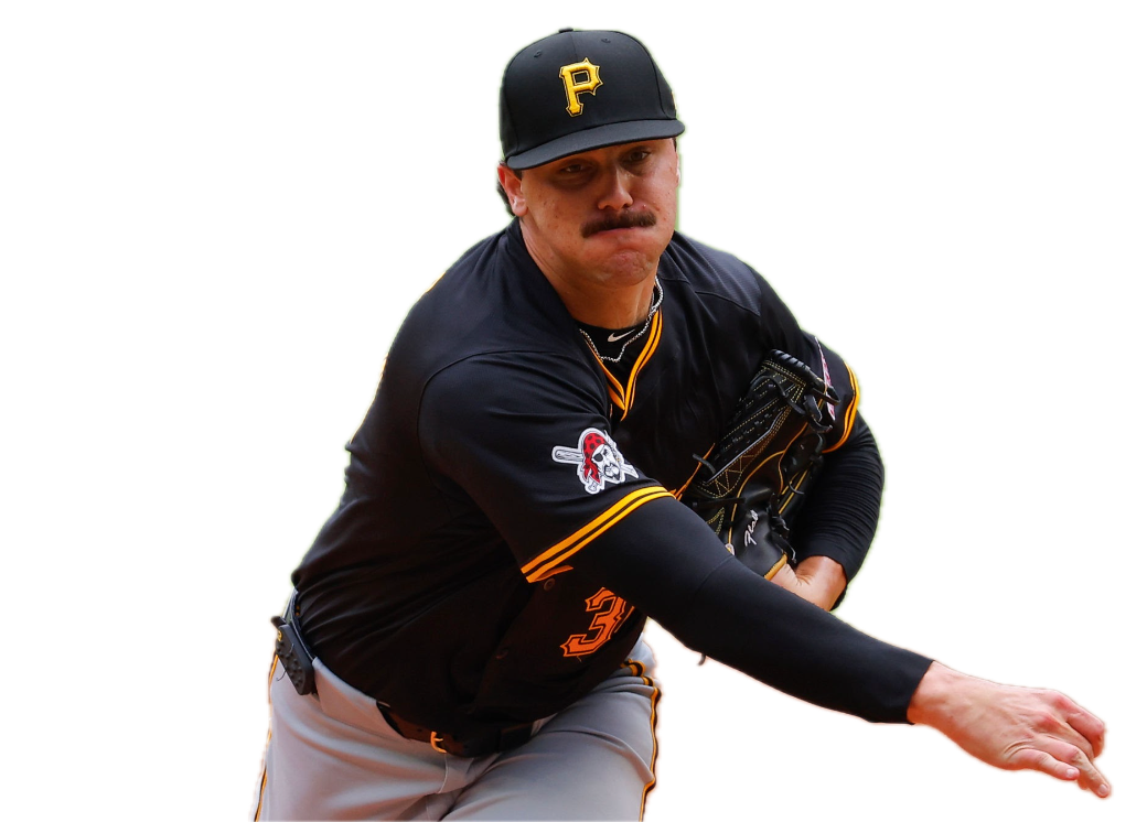 Paul Skenes throwing a pitch